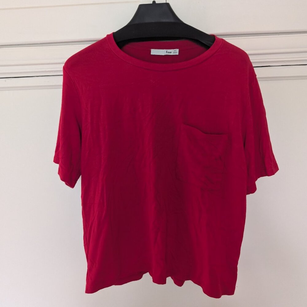 Wilfred Free, bright red t-shirt, XXS